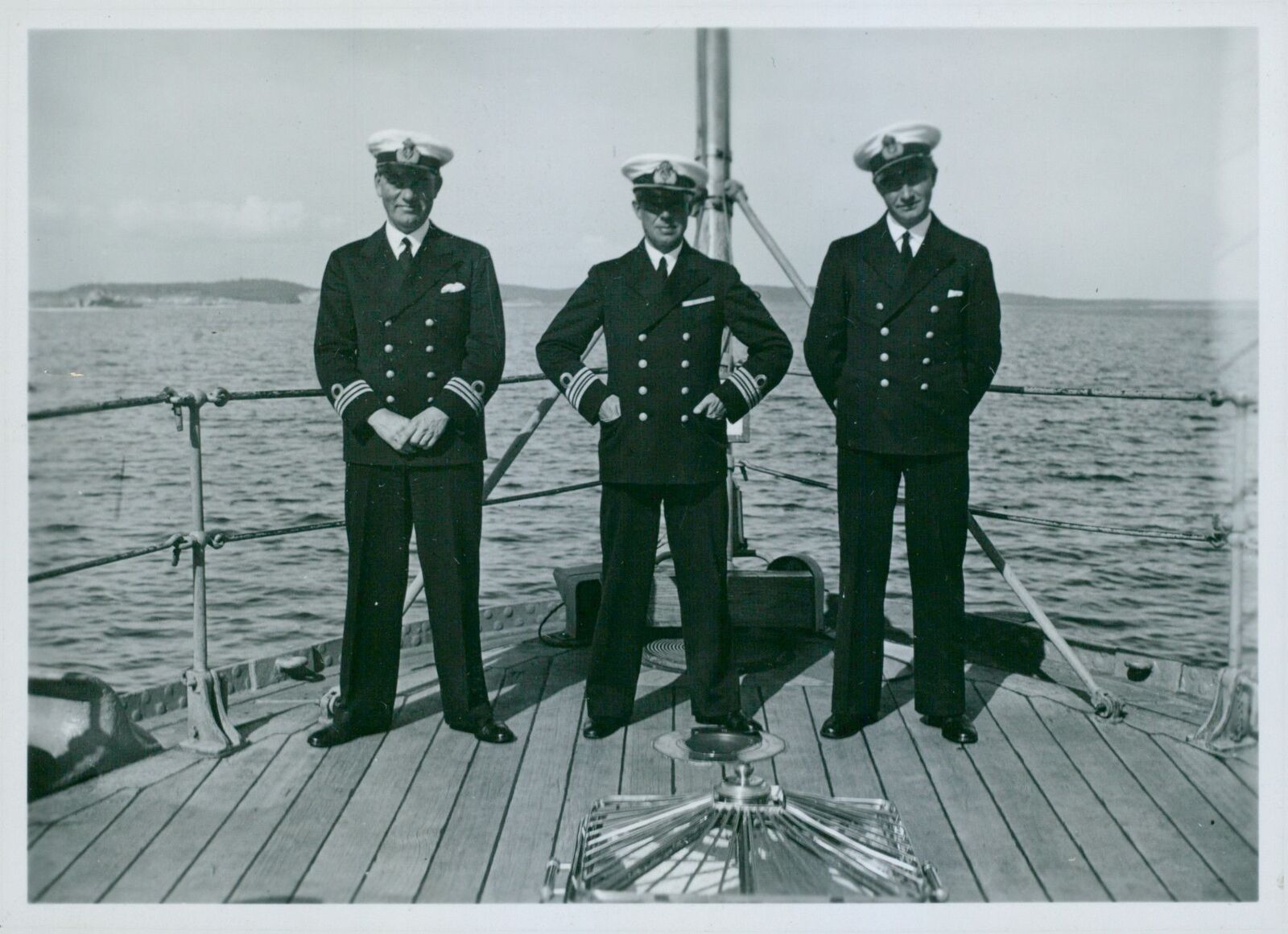 Captain Hamilton, Captain Palmgren board - Year... - Vintage Photograph 559845