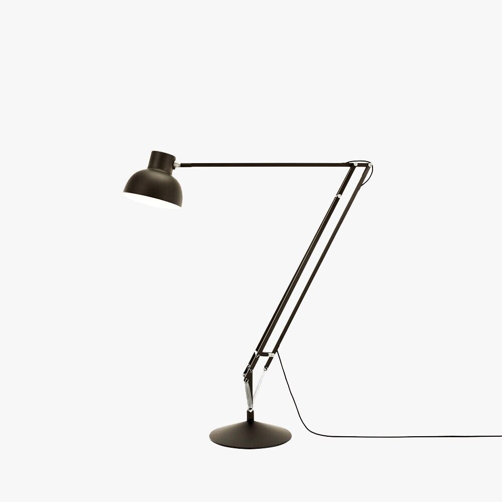 Large Floor Standing Lamp Graphite Grey Anglepoise Type 75 Maxi