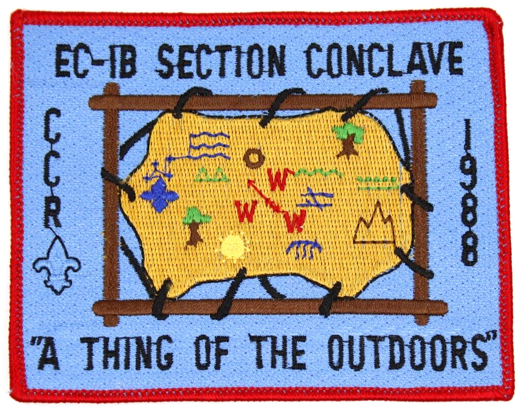 1988 Section EC-1B Conclave Tichora Lodge 146 Four Lakes Council Patch CCR