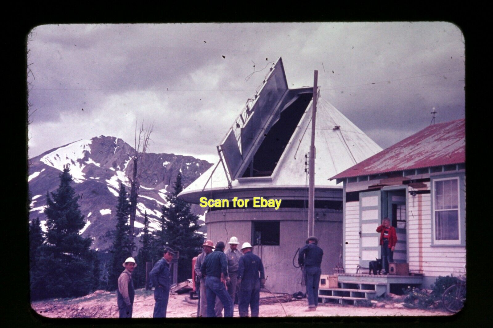 Solar Observatory in New Mexico in 1940's, Original Slide aa 3-12a
