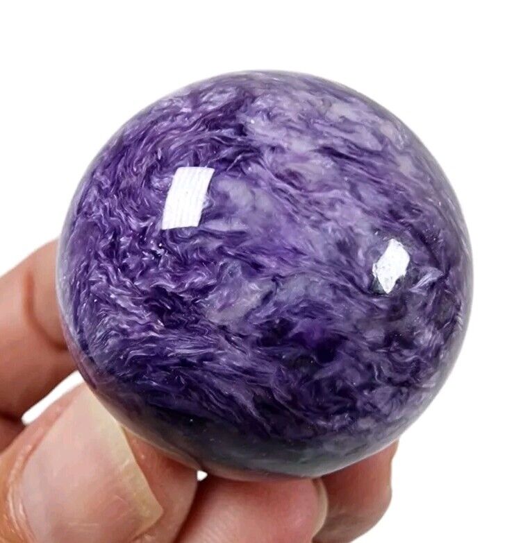 Charoite Crystal Polished Sphere Russia 35.3 grams A-Grade