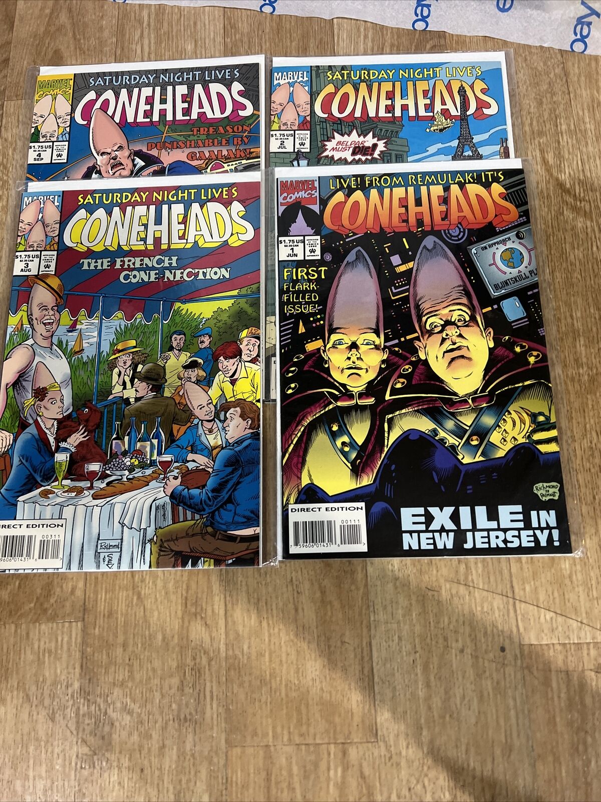 CONEHEADS (1994) #1, 2, 3, 4 Marvel Comics VF/NM Complete Run