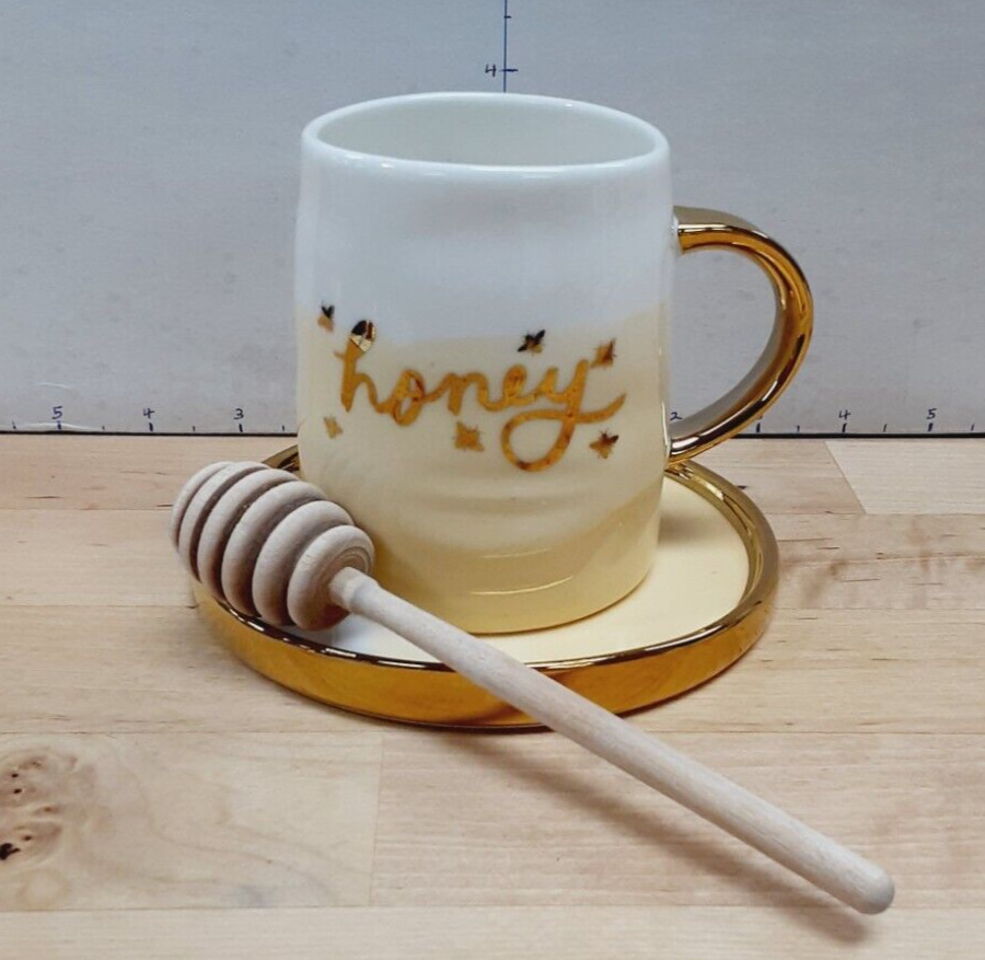 Cute Honey Mug Server w/Dipper