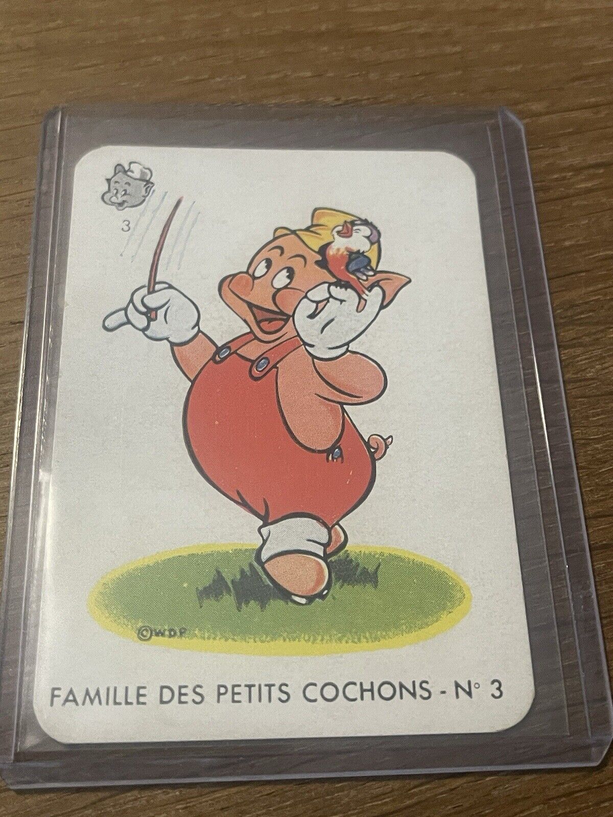 Vintage French Disney 🎥 Card Game Practical Pig 3 Little Pigs Playing Card RARE