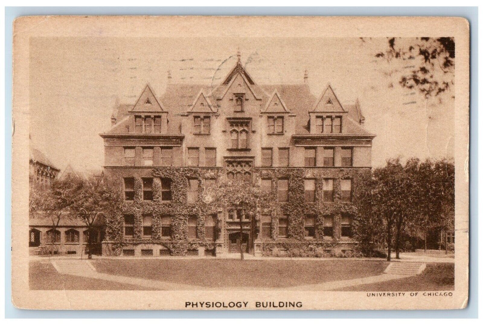 1958 Physiology Building Exterior Scene Chicago Illinois IL Vintage Postcard