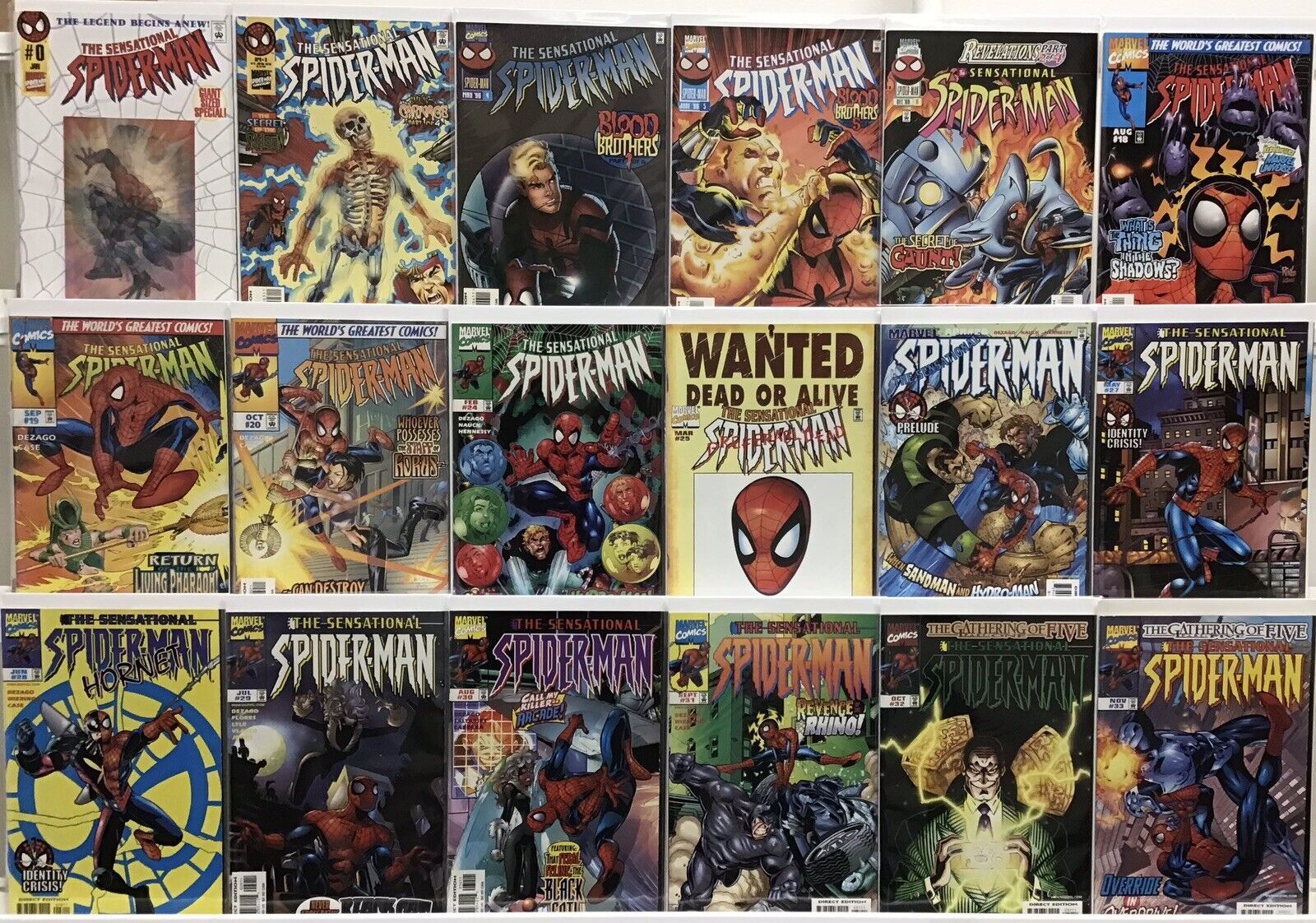 Marvel Comics - Sensational Spider-Man 2nd Series - Comic Book Lot Of 18