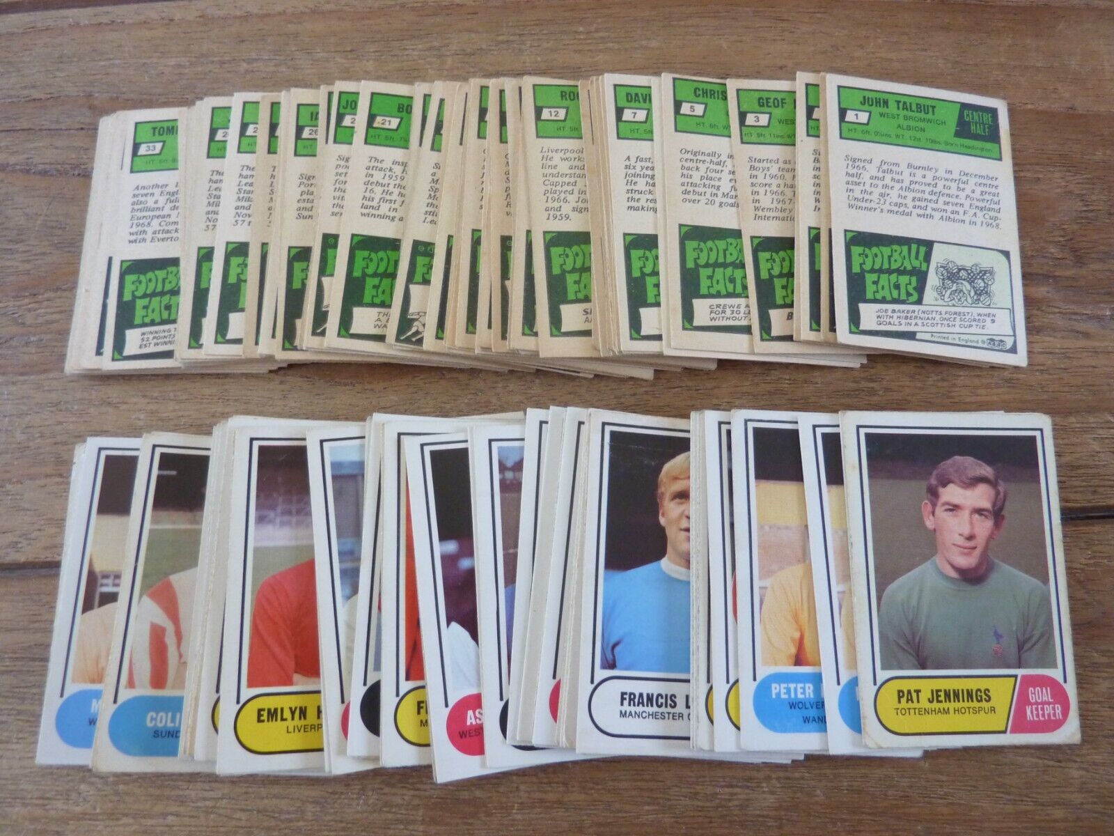 A&BC Green Back 1969 Football Cards - First Series - VGC/Good - Pick Your Cards