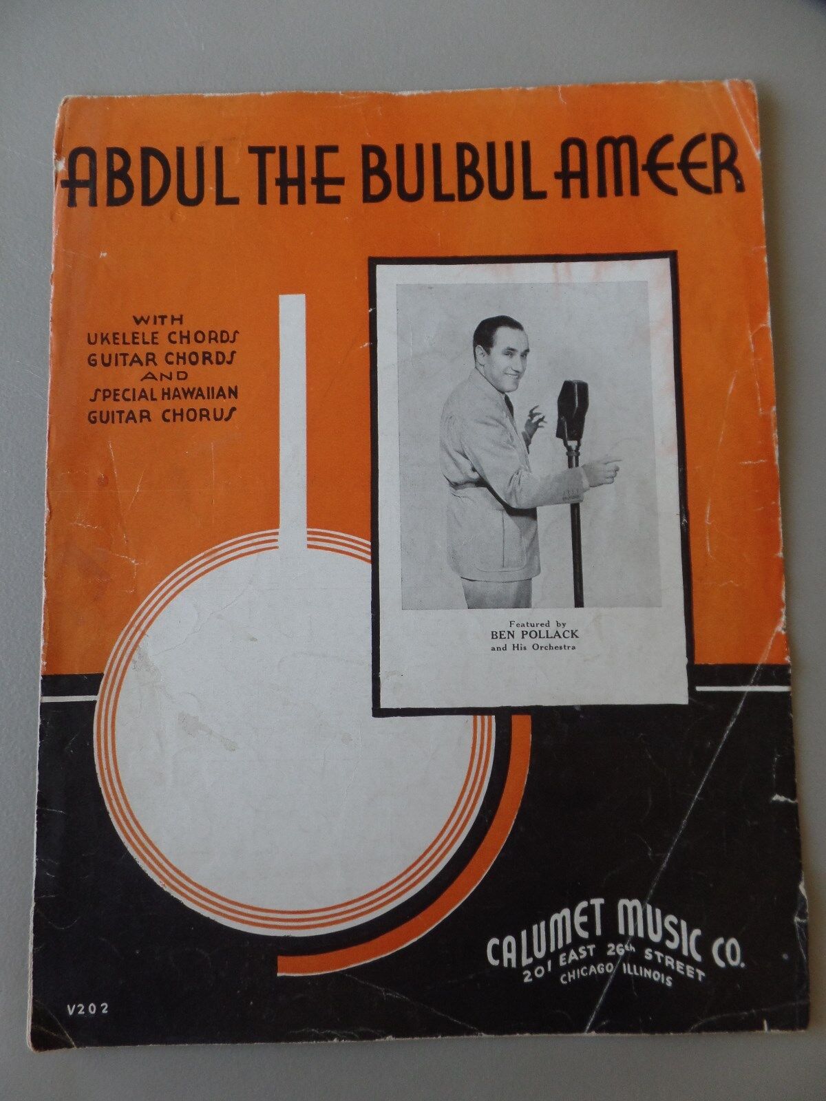 1935 Abdul the Bulbul Ameer Sheet Music Featured by Ben Pollack & His Orchestra