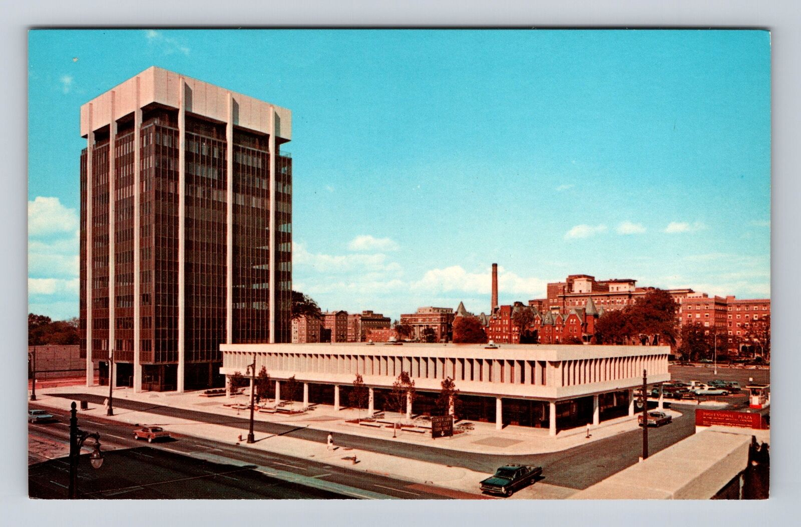 Detroit MI- Michigan, Professional Plaza, Antique, Vintage Souvenir Postcard