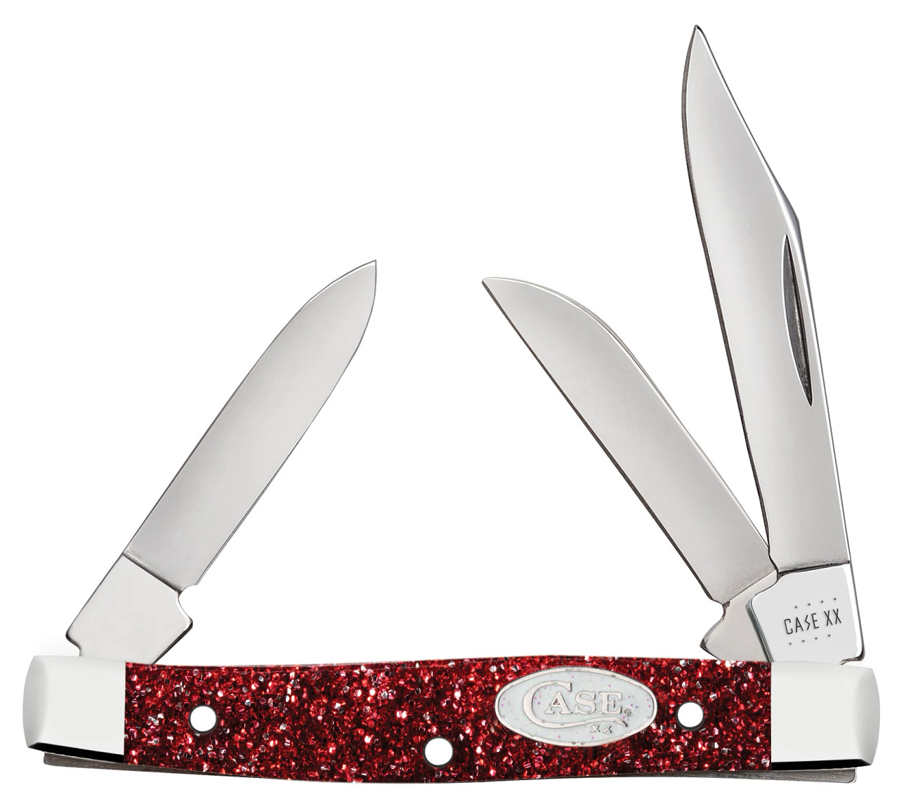 Case xx Knives Red Ruby Stardust Small Stockman 67004 Stainless Pocket Knife