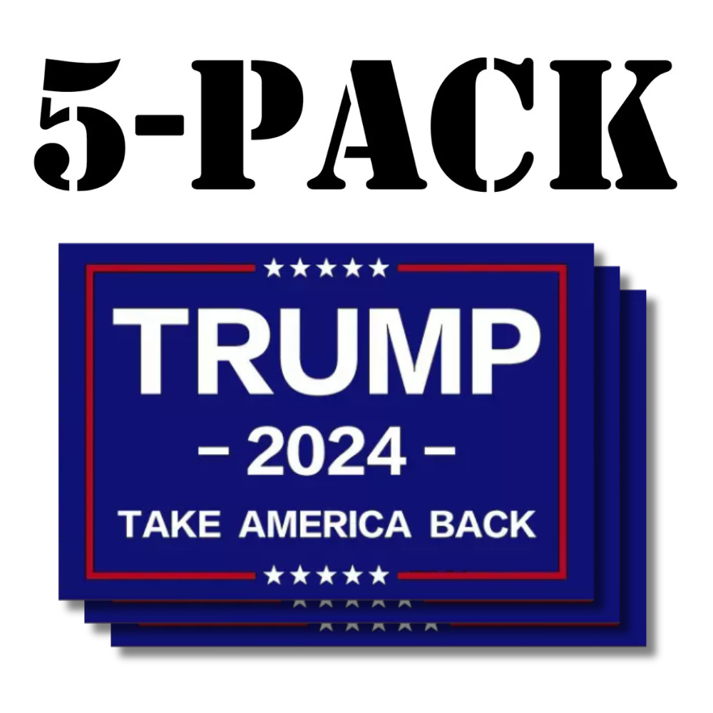 5PCS SET DONALD TRUMP NEW 2024 STICKERS TAKE SAVE AMERICA BACK DONALD MAGA
