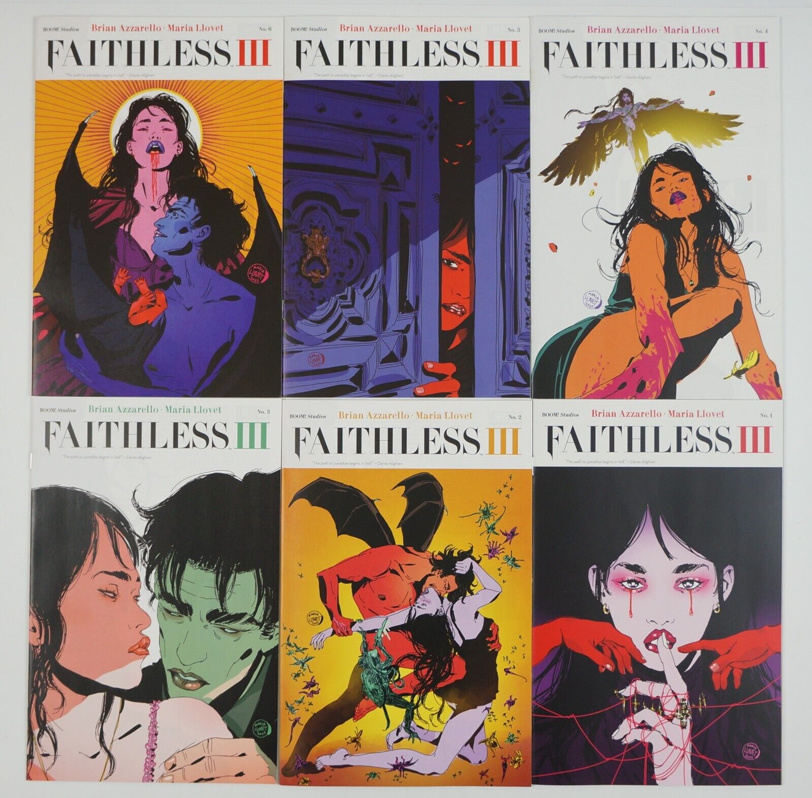 Faithless III #1-6 VF/NM complete series Boom Brian Azzarello Maria Llovet set