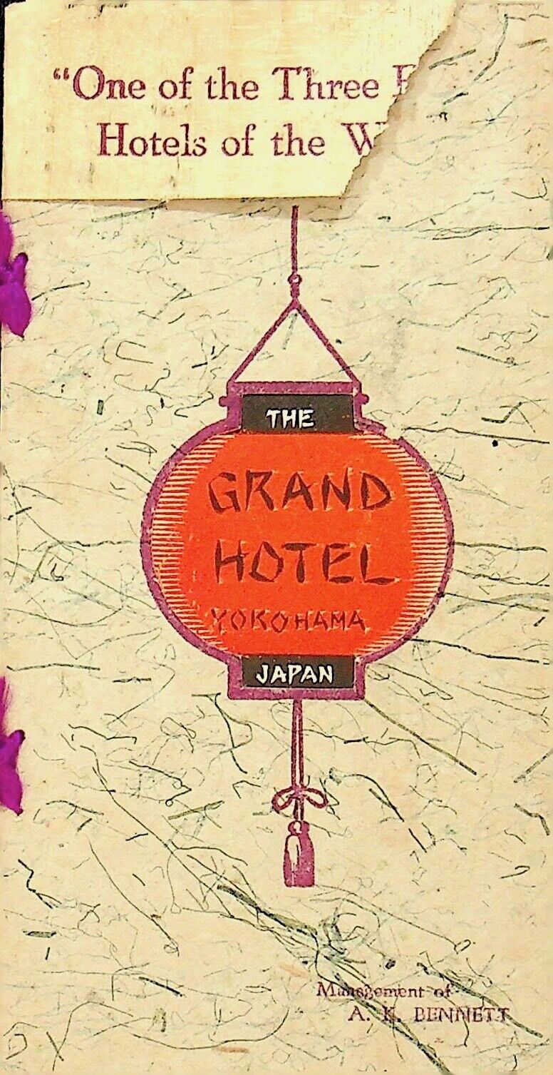 Vintage The Grand Hotel Yokohama Japan Rare Booklet - E11-K