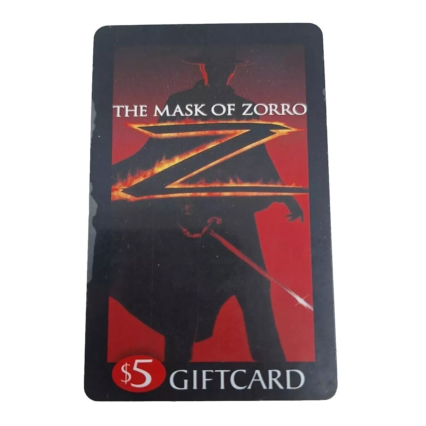 Blockbuster MASK OF ZORO Gift Card No Value Promo Promotional Giveaway 1998