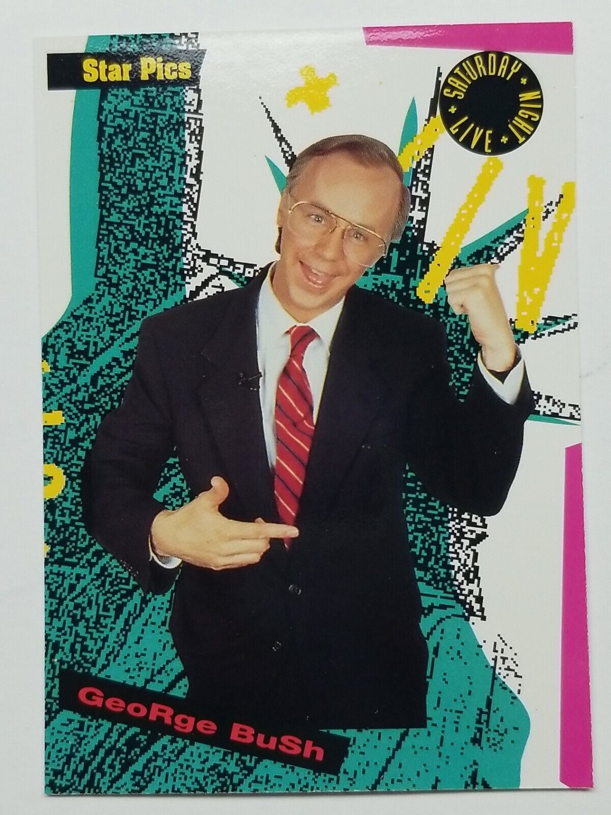 Dana Carvey SNL Card 1992 Saturday Night Live Star Pics #115 George Bush
