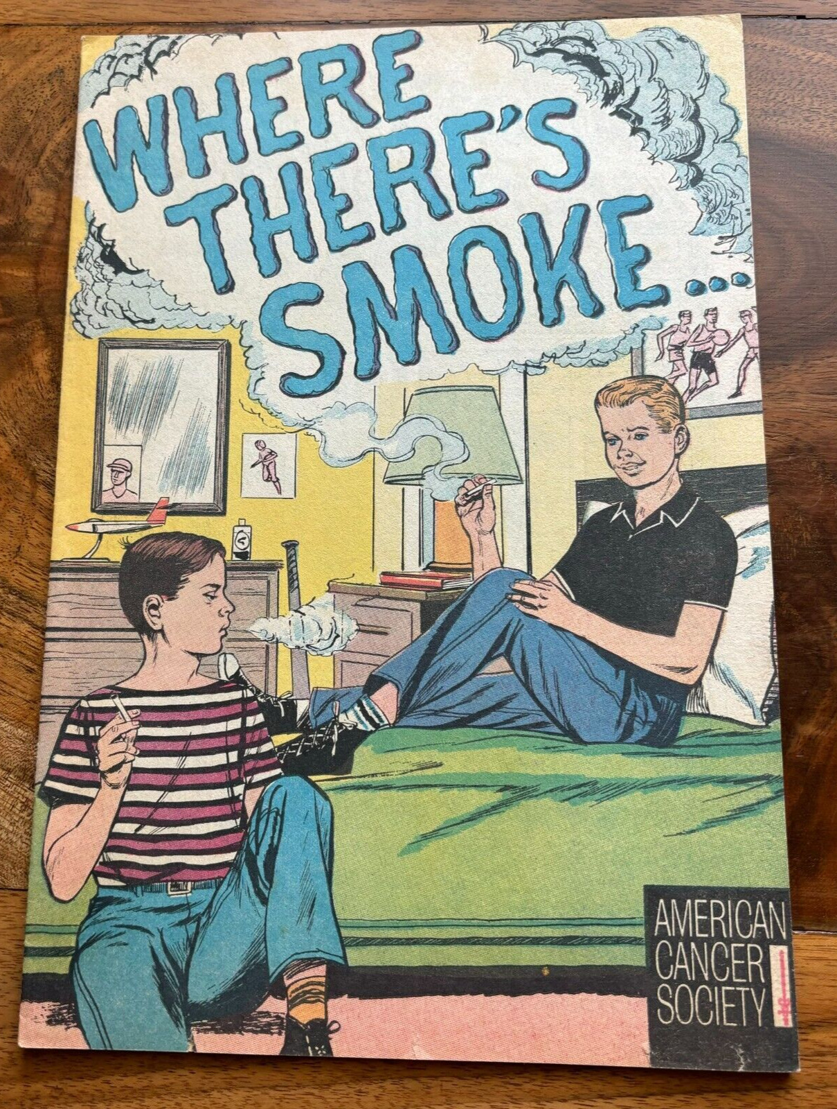 Where there\'s Smoke there\'s danger Comic 1965 American Cancer Society