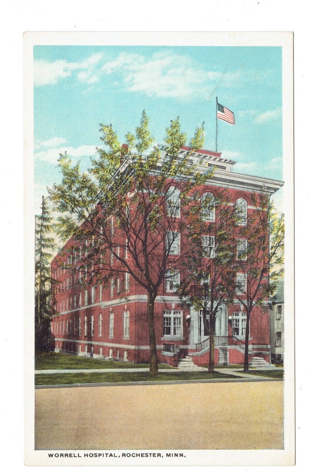 Postcards Vin(1) MN, Rochester Worrell Hospital R-77654 UP    (501)