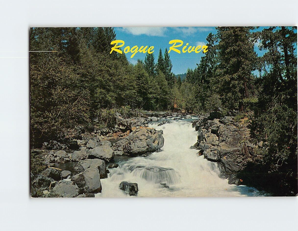 Postcard Rogue River near Prospect Oregon USA