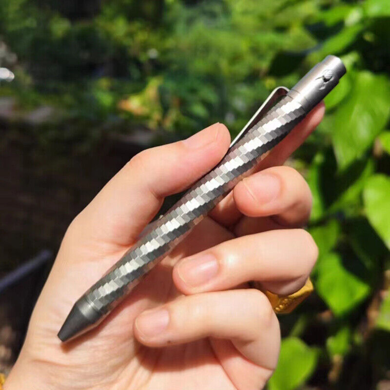 Titanium Alloy / Zirconium Carving Pen Business Office Stationery Signature Pen