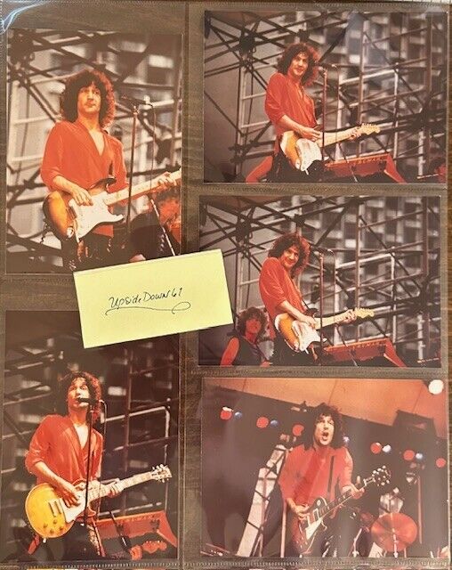 Lot of (5) Press Photos Billy Squier at an outdoor Concert
