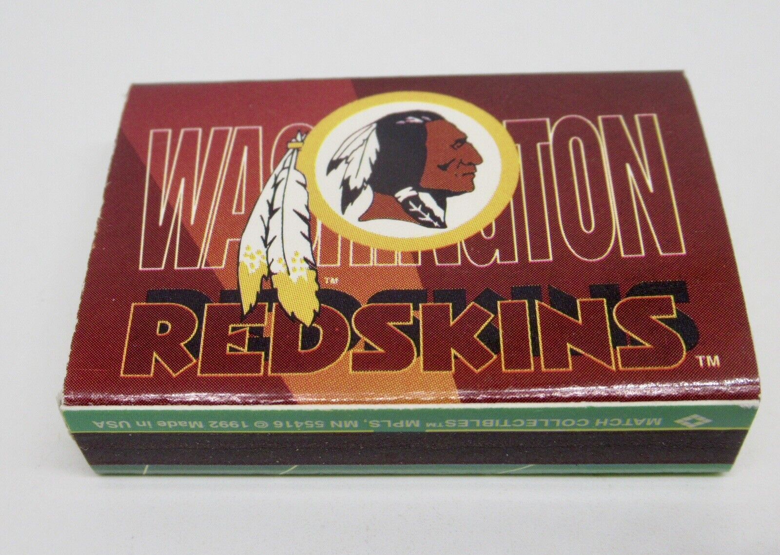 Washington Redskins NFL Football Team Matchbook / Matchbox