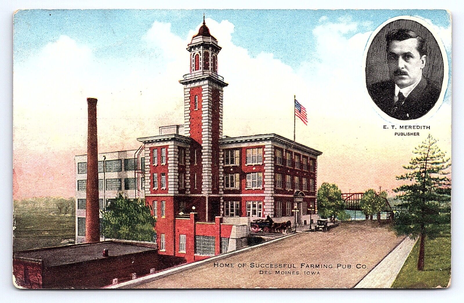 Postcard Home of Successful Farming Publishing Co Des Moines Iowa IA c.1910