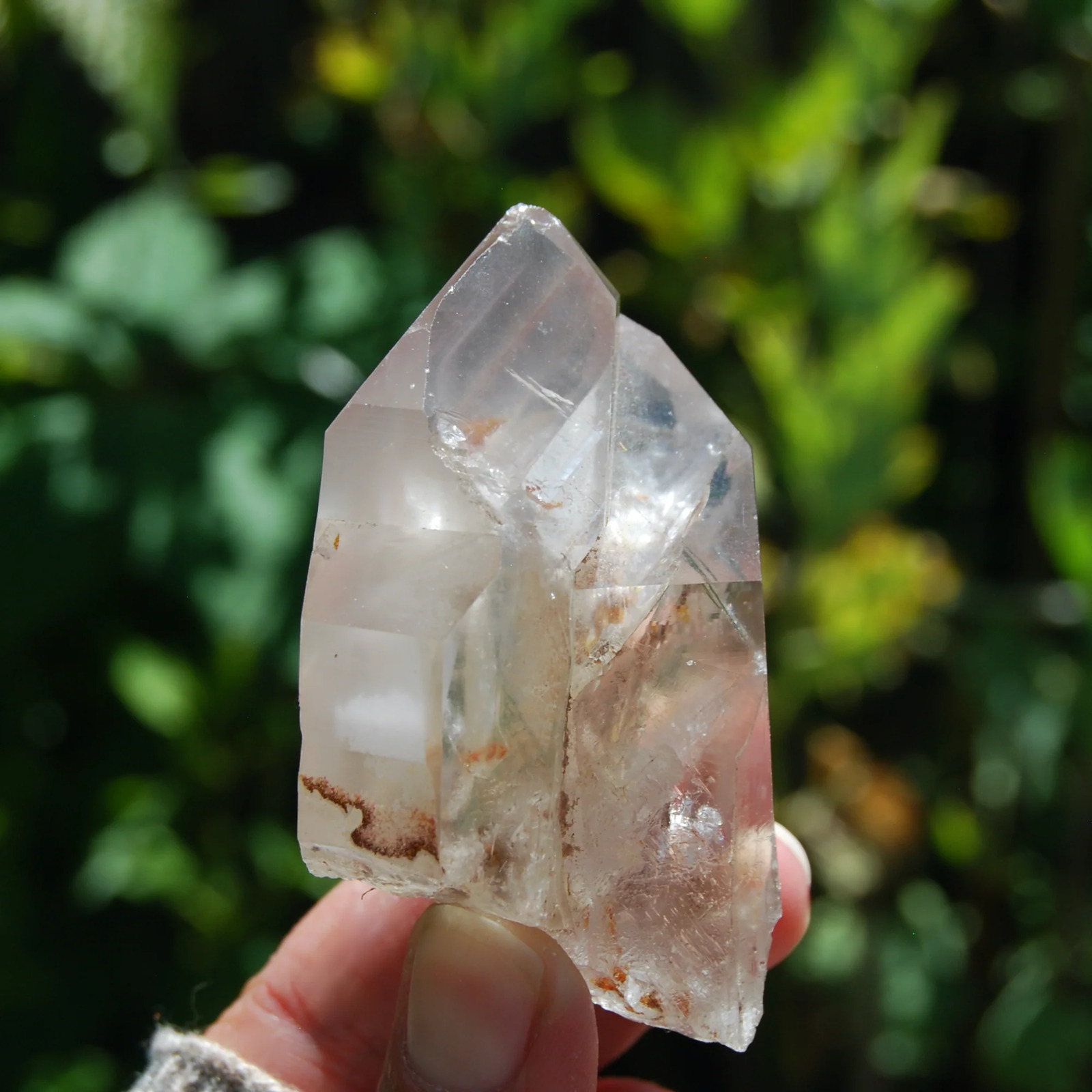 Large 114g RARE Tantric Twin Lithium Lemurian Quartz Crystal Starbrary, Bahia Br