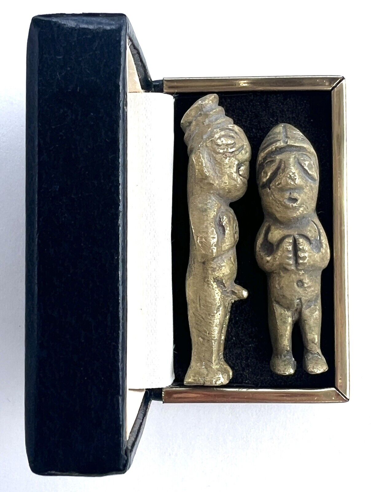 Anatomically Correct Peruvian Pachamama Pachapapa Fertility Idol Amulets Brass