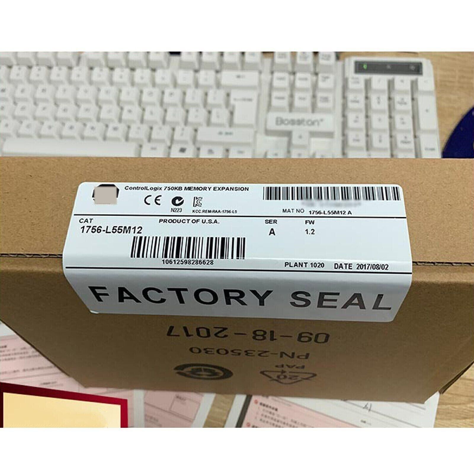 New Factory Sealed AB 1756-L55M12 /A ControlLogix 750KB Memory Expansion