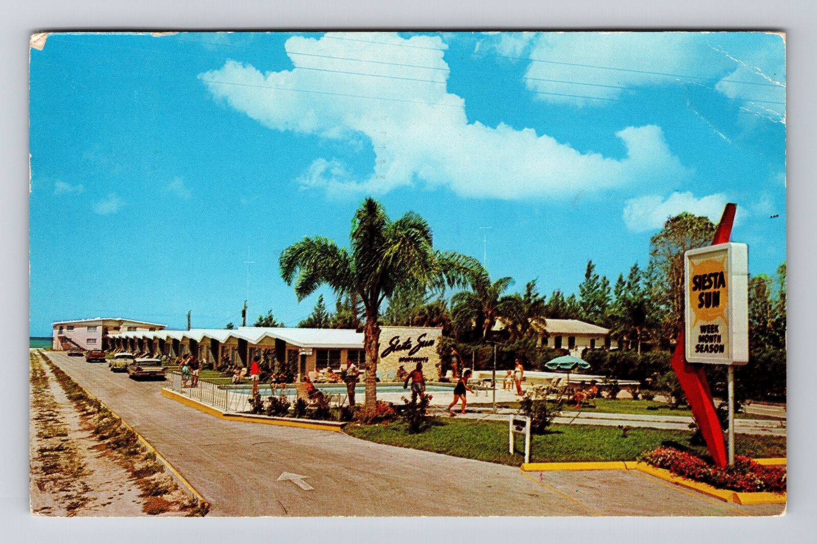 Sarasota FL-Florida, Siesta Sun Apartments, c1964, Vintage Postcard