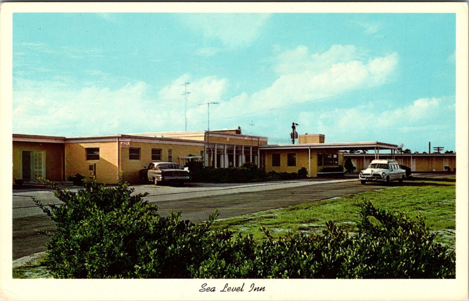 Morehead City, NC Sea Level Inn Vintage Postcard I697