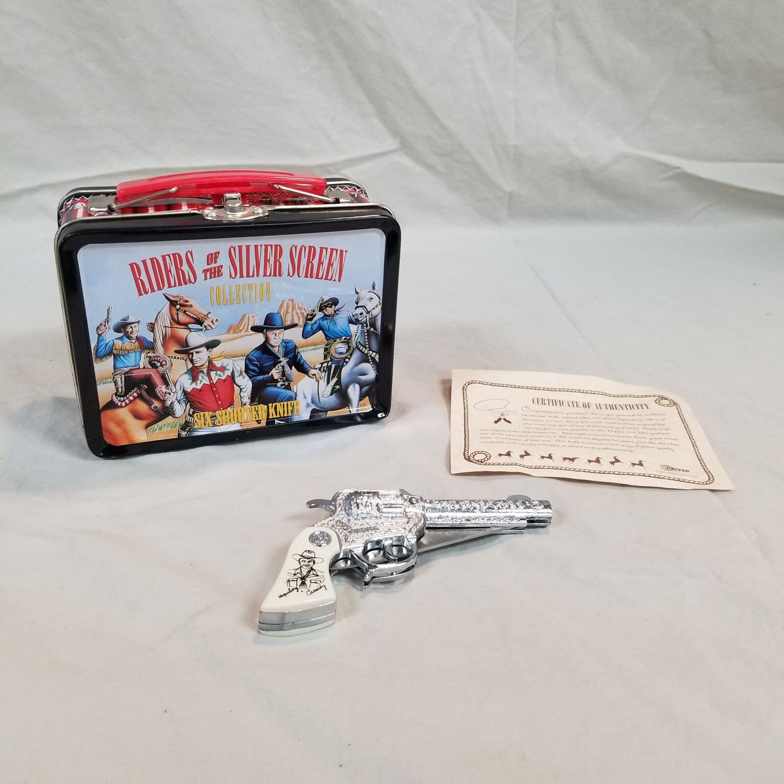 VTG Roy Rogers Six Shooter Knife Riders of the Silver Screen Collection 1990s