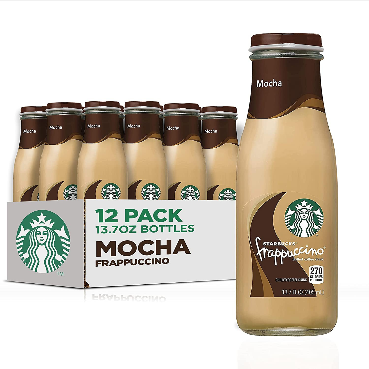 Starbucks Frappuccino Coffee Drink, Mocha 13.7 Fl Oz 12 Pk 