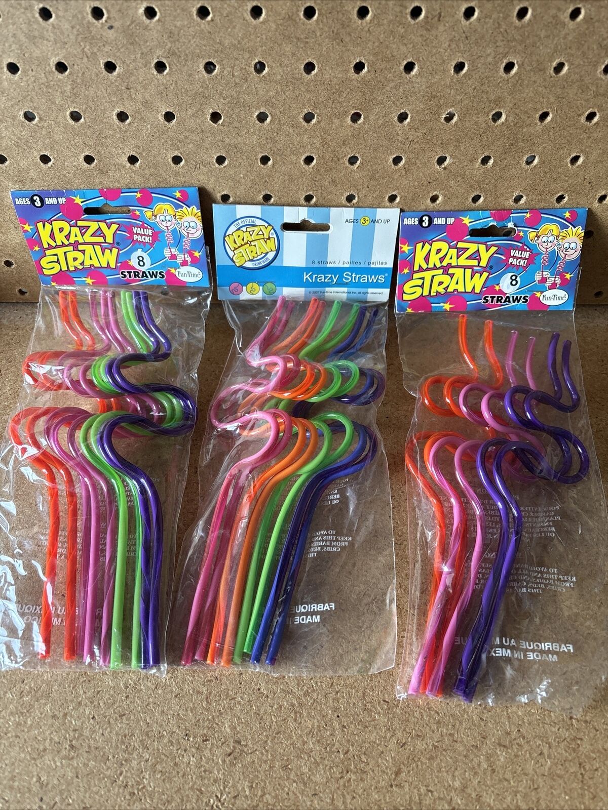 Vintage Krazy Straw Reusable Twirly Straws Curvy 80’s 90s Colorful 22 Total 2880