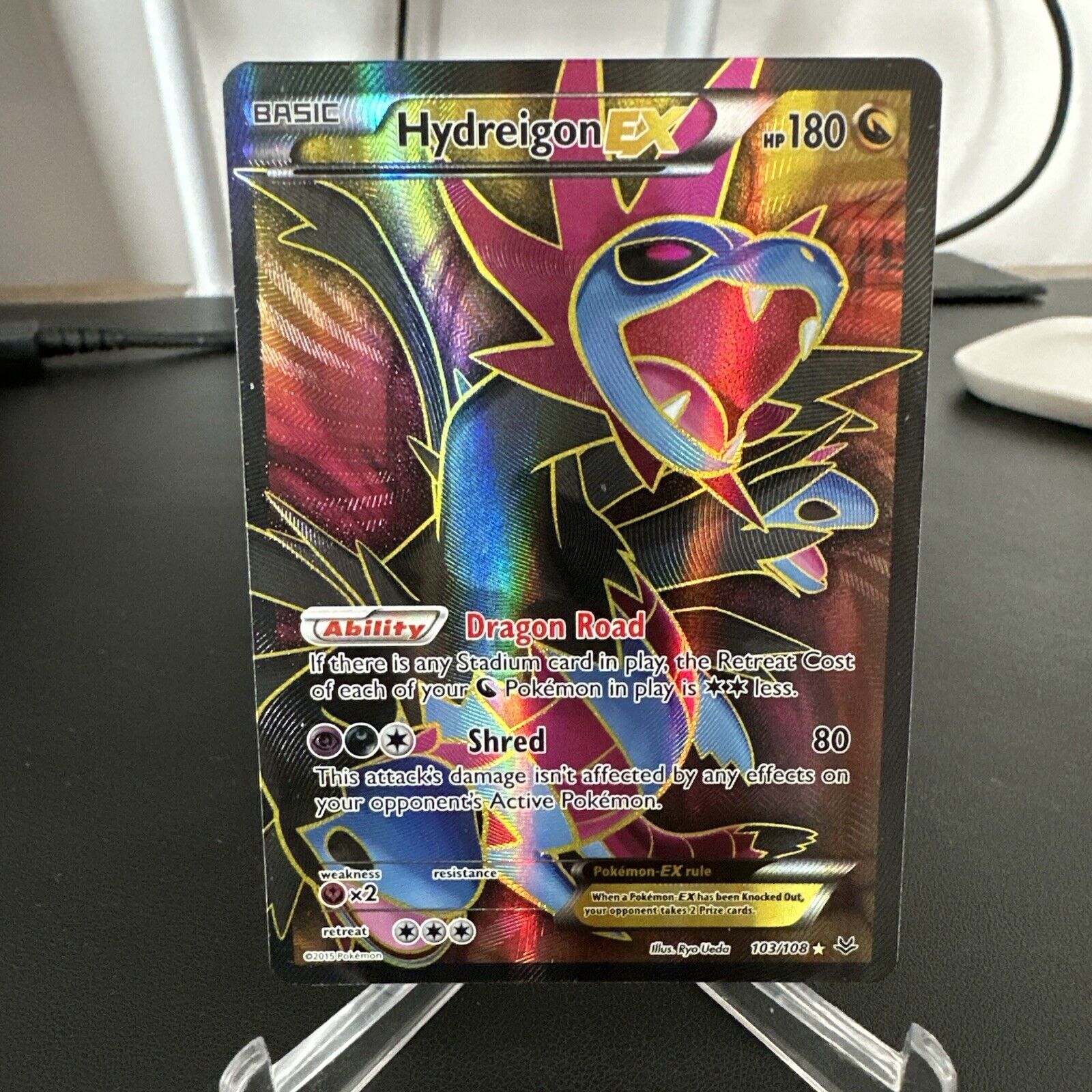 Hydreigon EX - 103/108 - Pokemon Roaring Skies XY Full Art Ultra Rare Card