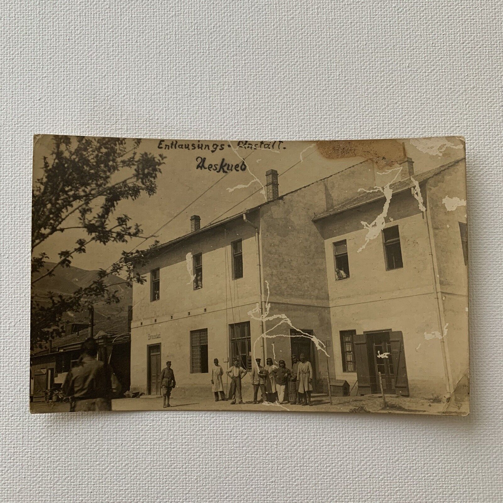Antique RPPC Photograph Postcard Redemption Police Military Brausbad Germany