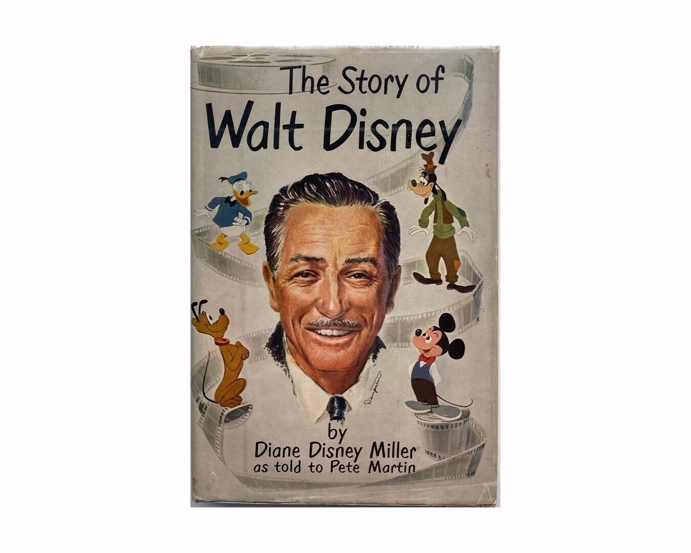 Disney Signed Hardcover The Story Of Walt Disney 1957 Rare Autograph Beckett LOA