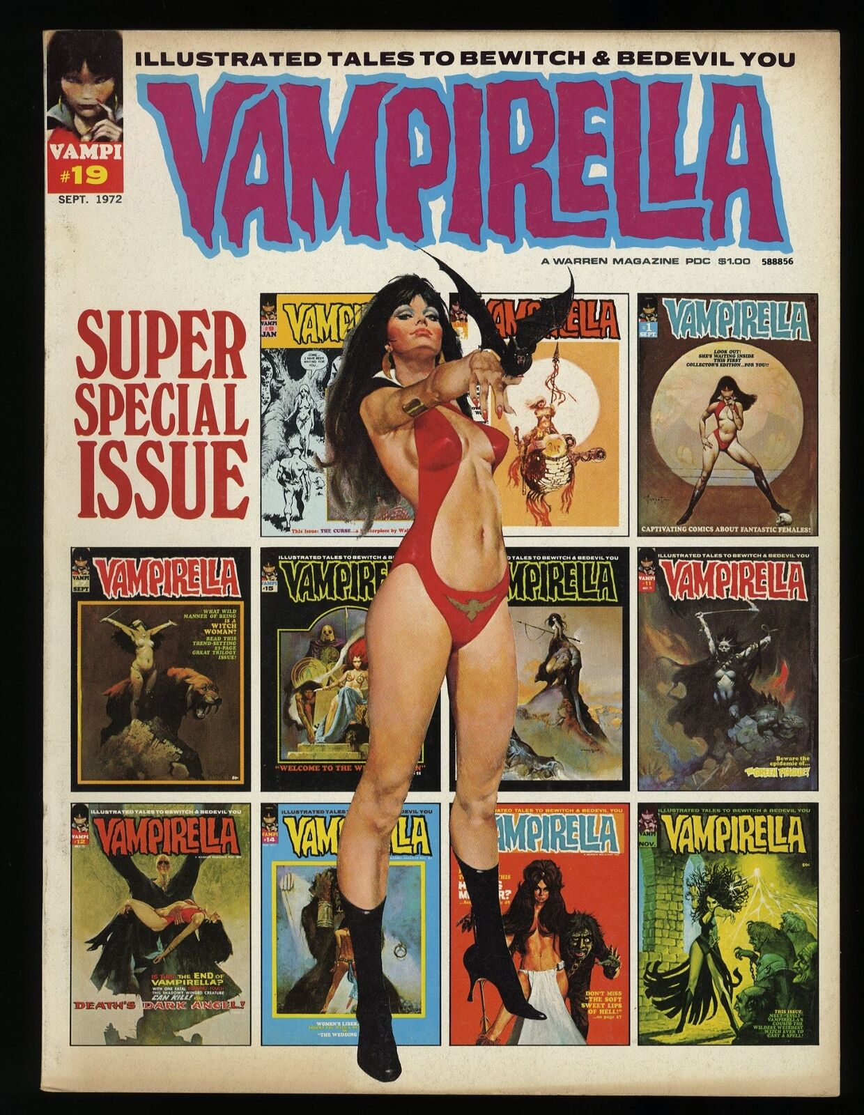 Vampirella #19 FN/VF 7.0 Jose Gonzales Cover Art Neal Adams art Warren 1972