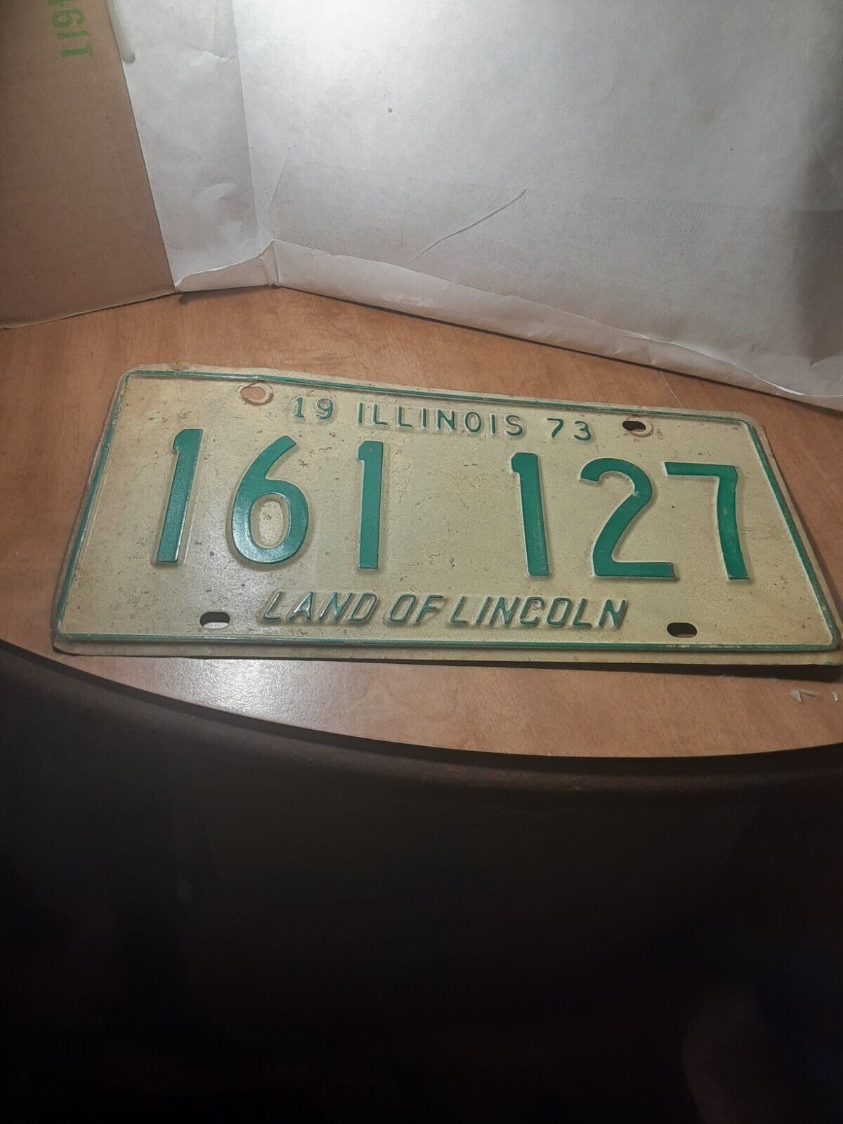 Illinois 1973 License Plate Land Of Lincoln Antique Man Cave