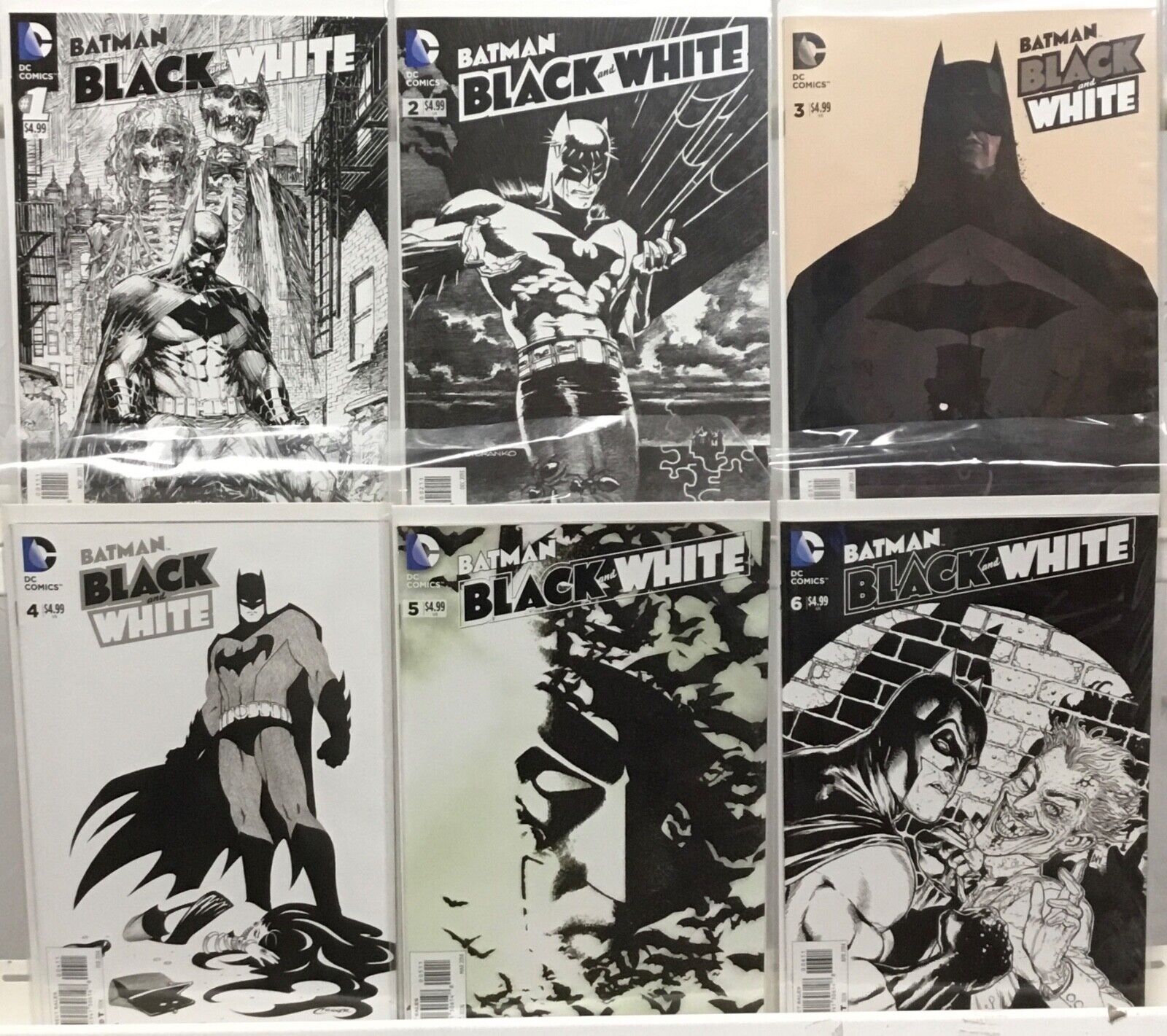 DC Comics Batman Black and White #1-6 Complete Set VF/NM 2013