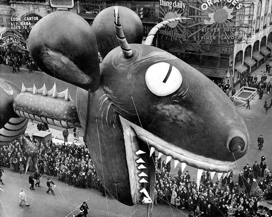 8x10 Print Historic Sea Serpent Macy's Thanksgiving Day Parade 1937 #SEAP