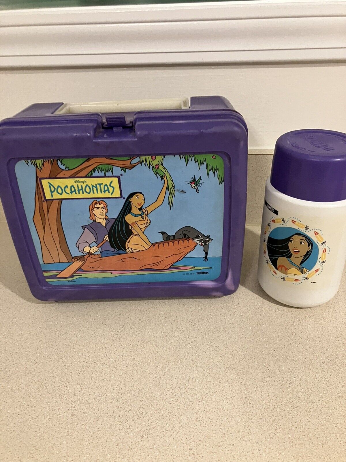 Vintage Thermos Disney's Pocahontas Lunchbox & Thermos