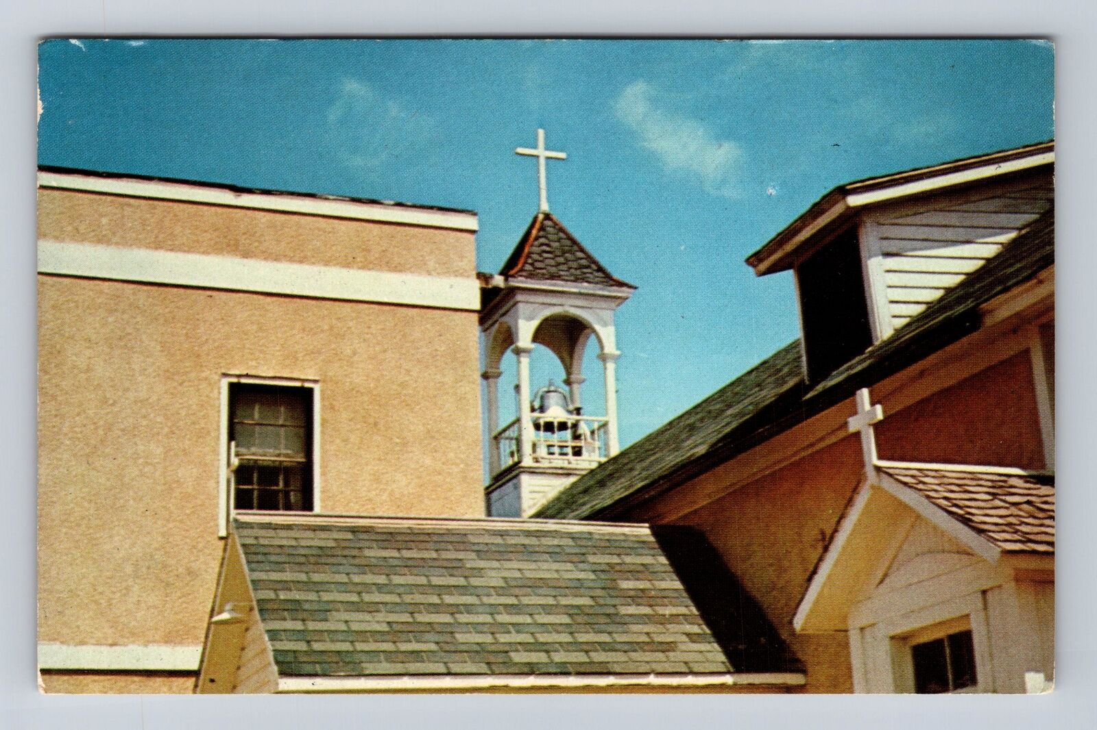 Ashland MT-Montana, The Old Mission Church, Religion, Vintage Souvenir Postcard