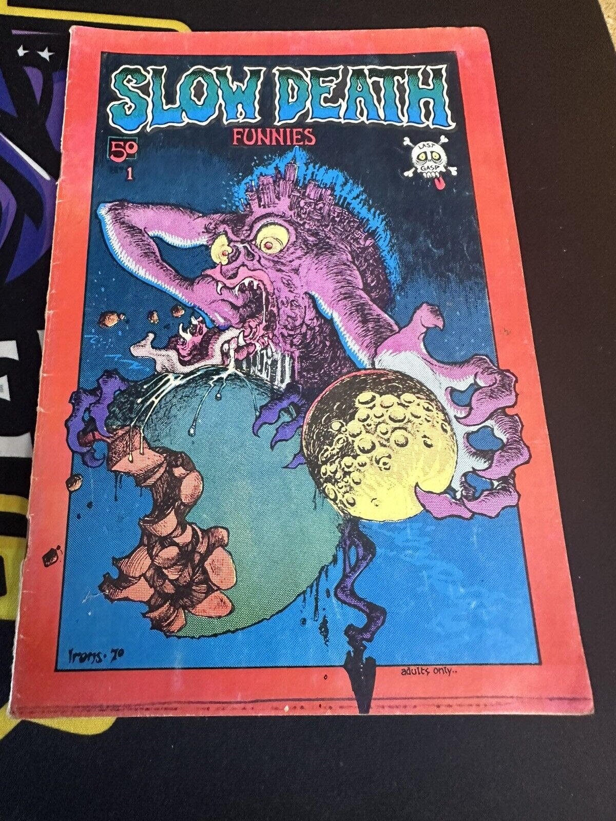 SLOW DEATH FUNNIES #1 CRUMB AND OTHERS FIRST PRINTING 1970