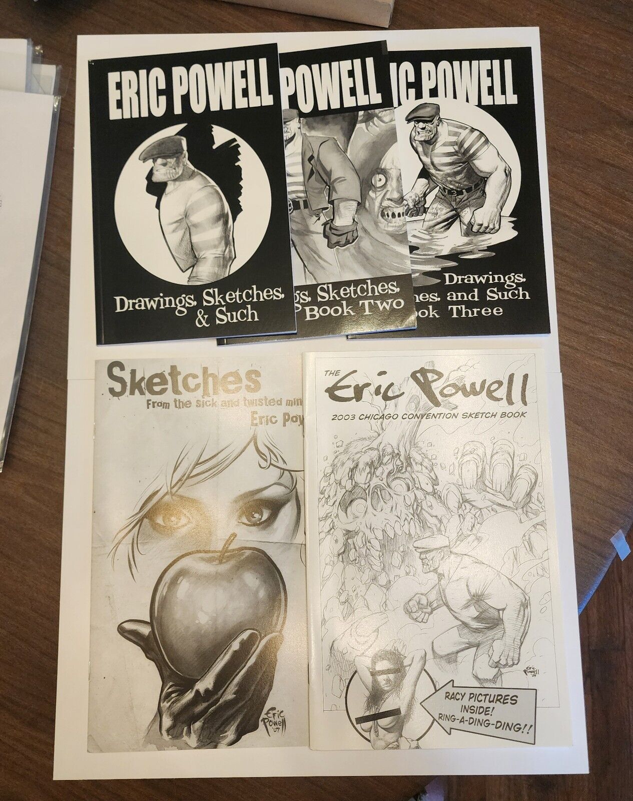 Eric Powell Drawings Sketches Such Volume 1 2 3 Sketchbook 2003 Sick TWISTED Lot