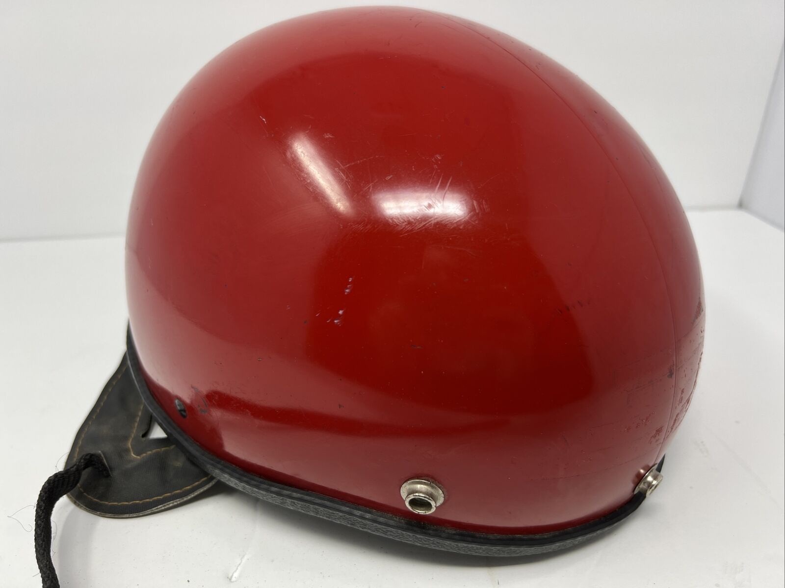 Vintage Red Motorcycle Helmet Lear Siegler 1985 BA-72 DOT