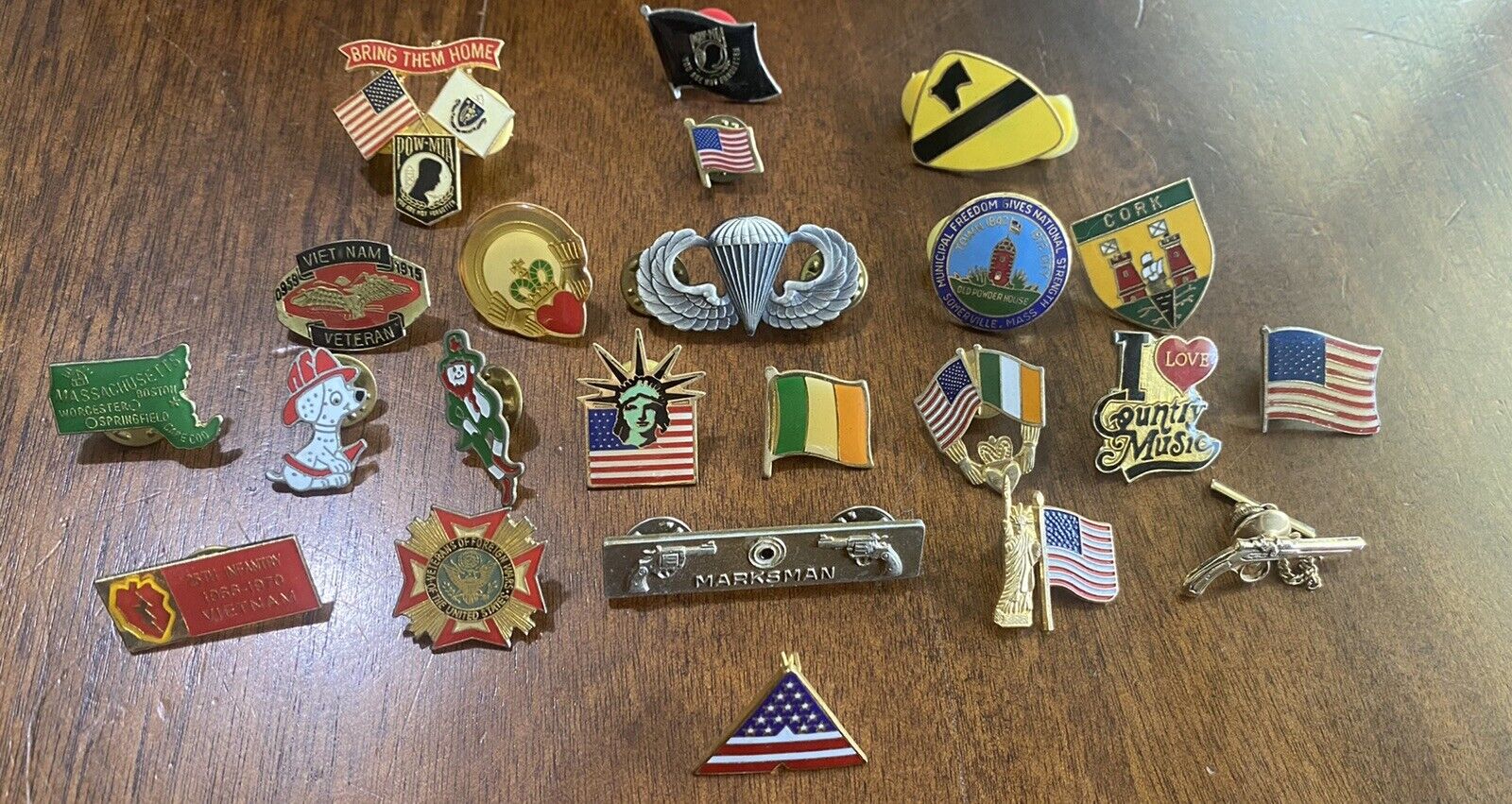 Vintage Vietnam Pins American Flag Pins Vintage Pin Lot 