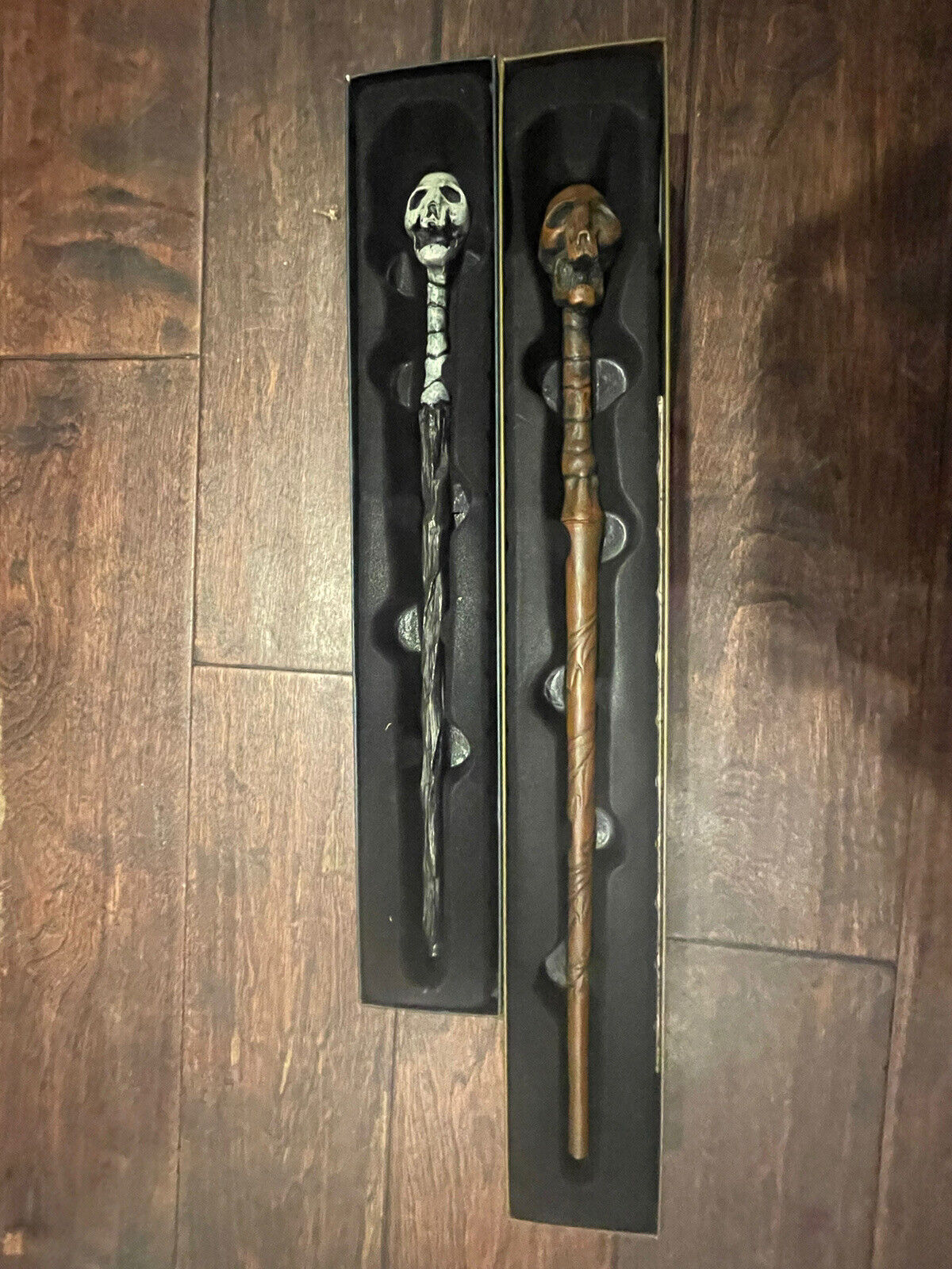 harry potter death eater wands (two wands) still in box 
