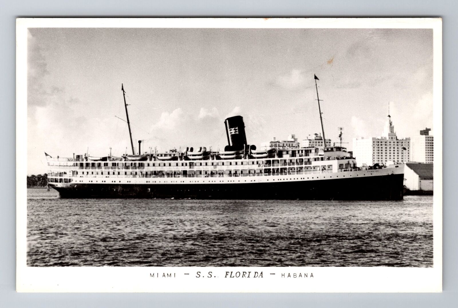 SS Florida, Ship, Transportation, Antique, Vintage Souvenir Postcard