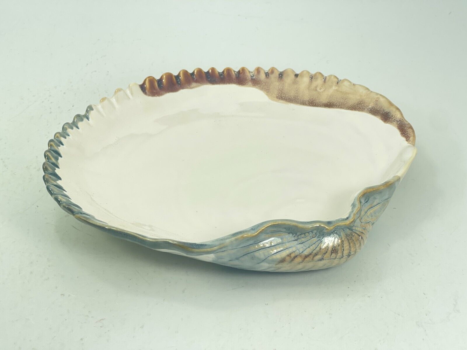 Vintage Abigails Seashell Scallop Shell Nautical Beach Coin Key Dish Bowl Plate
